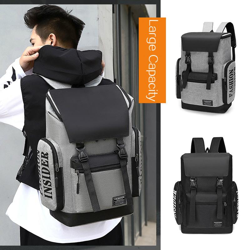 Letter Printed Backpack Large Capacity 