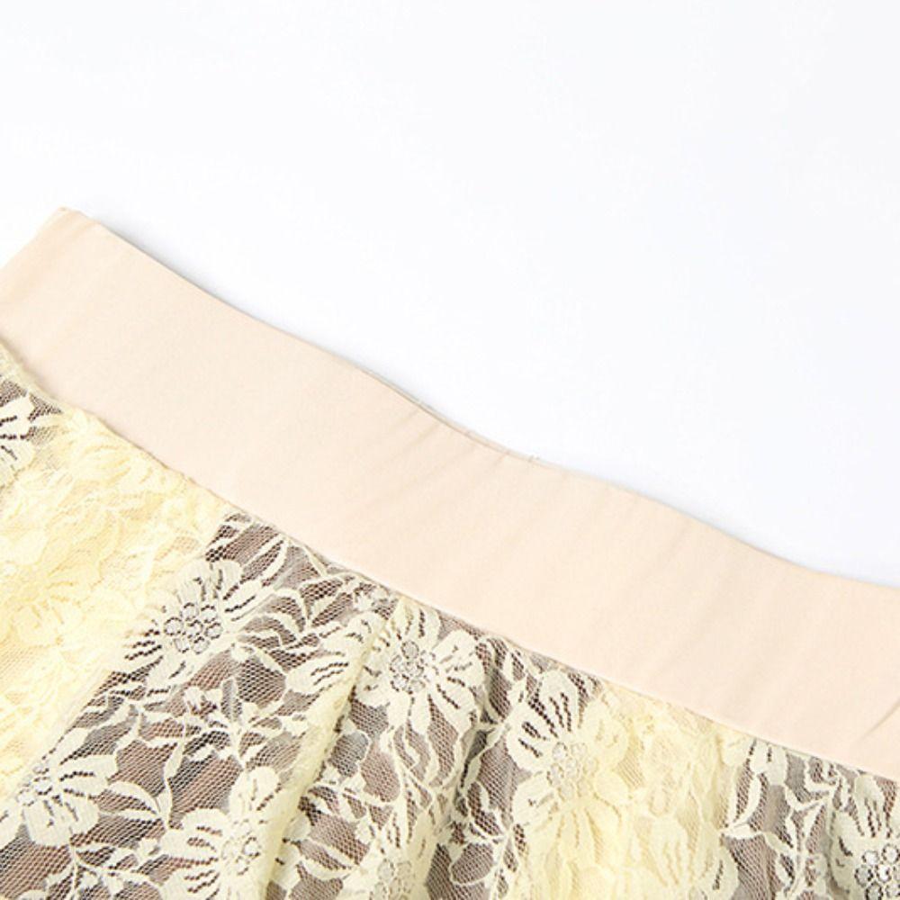 Mesh Flower Girls Short Mini Skirt High Waist Splicing Irregular Skirt Tassel Mini Skirts  Summer