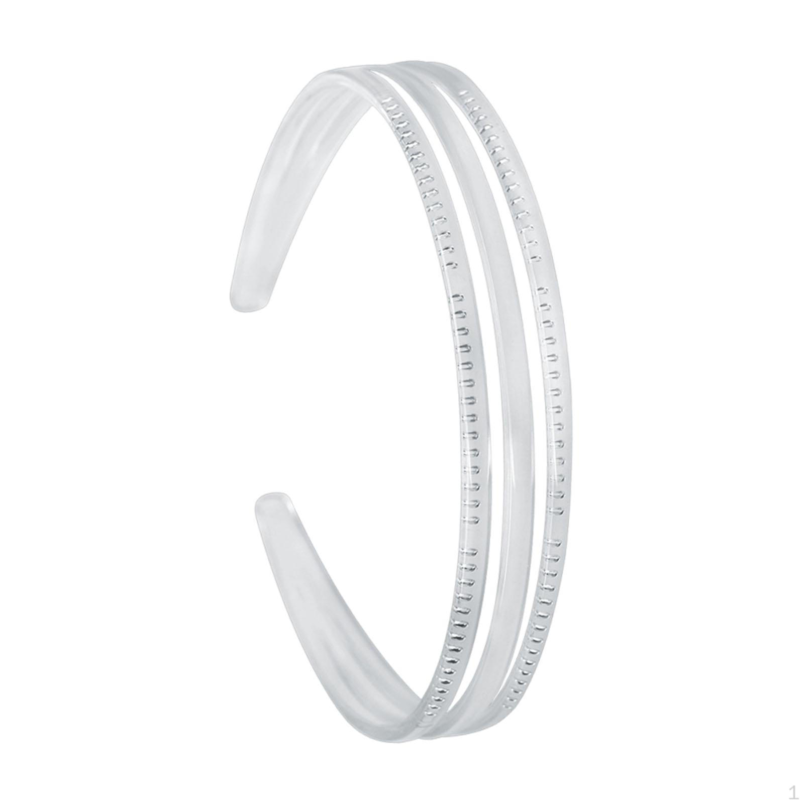 

Повязка на голову для девочек в три ряда для мероприятий и встреч, украшение для волос Transparent