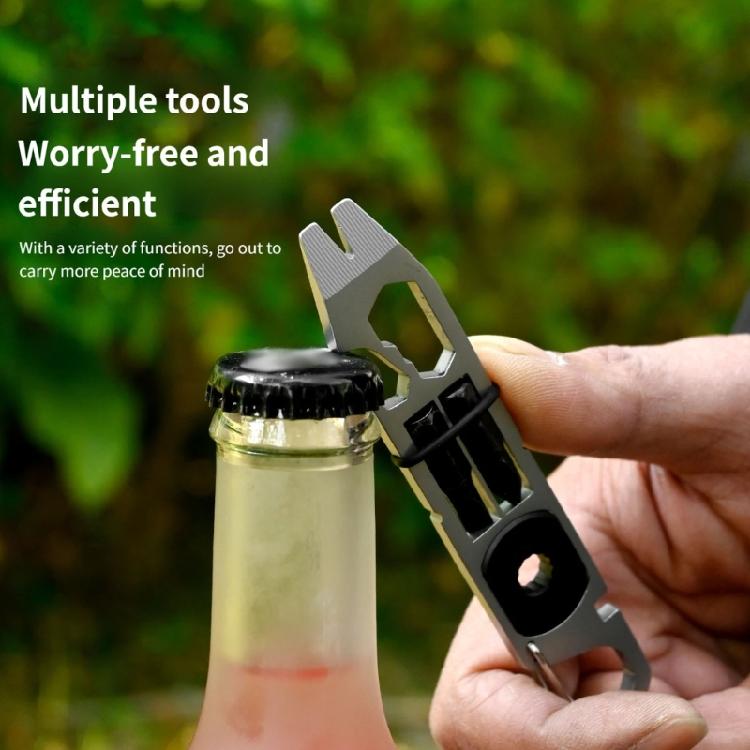 Multifunction Waist Hanging Keychain Buckle Key Hook Clip Multitool Steel Keychain Key Buckle Bottle Opener Pocket Tool