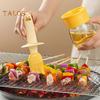 Household Oil Pot Easy Dipping Applying Grease Convenient Cleaning Useful Integrated Design Oil Pot Kitchen Supplies