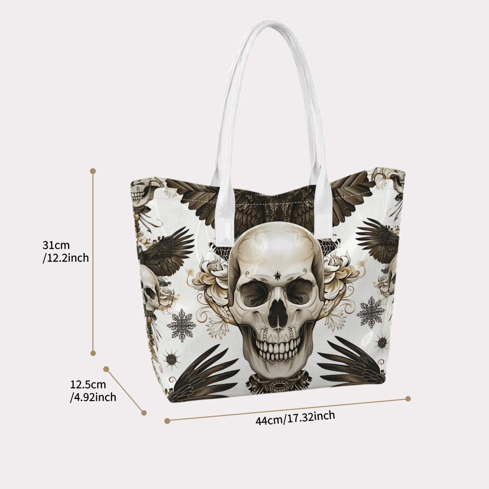 Gothic Skull Pattern Shoulder Bag