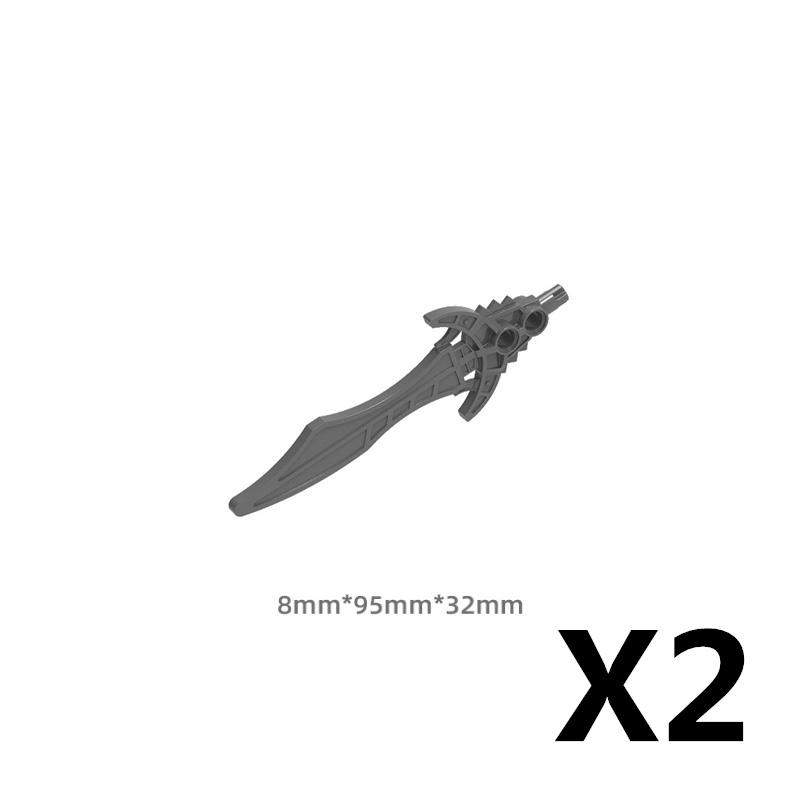 Medieval Knight MOC Building Block Helmet Mask Soldier Weapon Short Trident Shoulder Armour Vest Gun Hoe Axe Sword Toy Gift K049