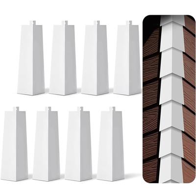 Aluminum Siding Corner Cap - Exterior Wall Panel Decorative Metal Corner Guard for Wall Panel Hinges