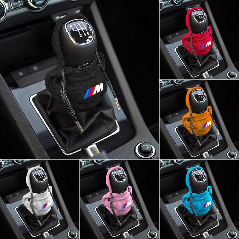 1Pcs Car Gear Lever Hood Small Sweater Decoration Gear Lever Hoodie Car Styling For BMW M E34 E36 E60 E90 E46 E39 E70 F10 F20 F30 X5 X6 X1 M3 M5 M6