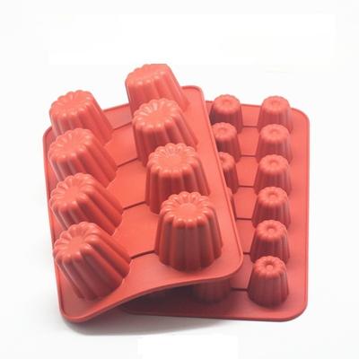8/18 Cavity Silicone Canele Mold Mini Nonstick Canneles Cake Pan for Mousse Fondant Muffin DIY Baking Tray Kitchen Accessories