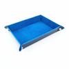 Empty Pocket Rectangular Foldable PU Leather Flannel Tray Catchall Folding Modern Entrance Inputs Key Small Items Receiver