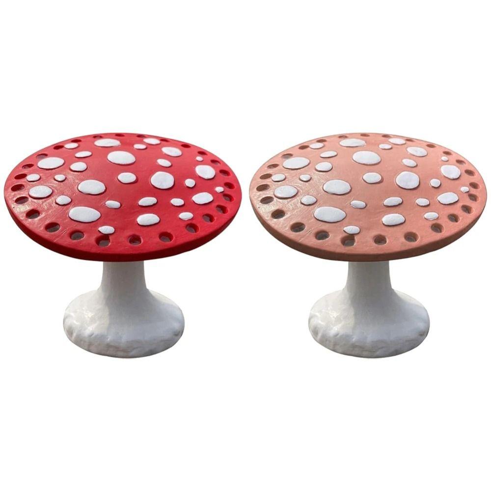 Handicraft Mushroom Earring Holder Resin Earrings Storage Rack  Jewelry Necklace