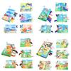 Baby Ocean Forest Flying Animal Tail Cloth Book Early Education Toy With Rustling Paper