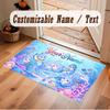 Θέμα Θαλάσσια Ζωή Χταπόδι Κρυστάλλινο Βελούδο Χαλί Δαπέδου Εξατομικευμένο Προσαρμοσμένο Όνομα Κείμενο Ζεστό Χαλί Διακόσμηση Σπιτιού