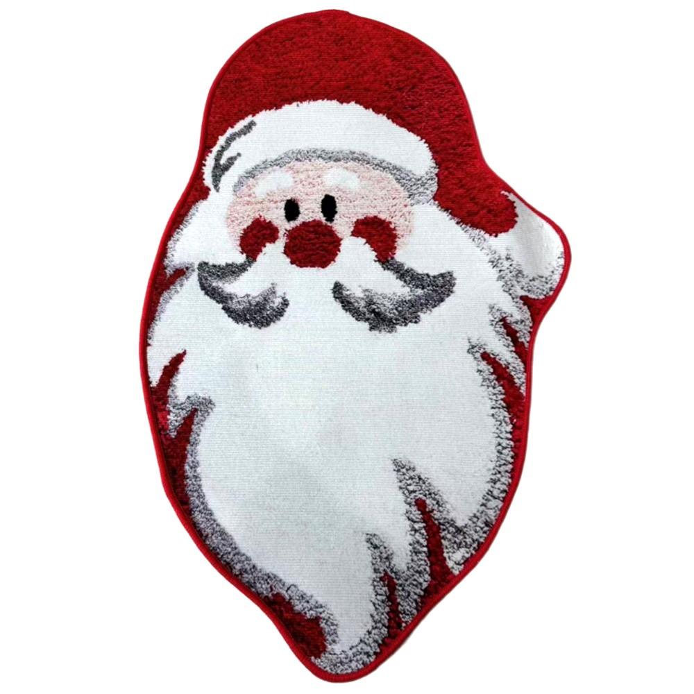 Christmas Tree Shaped Christmas Rug Cartoon Bath Mat Durable Entry Door Mat  Kitchen