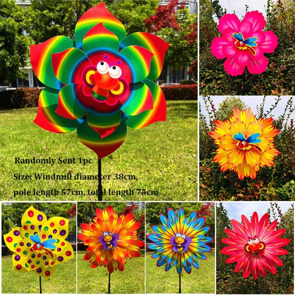 Double/Single layered Hot Air Balloon Insect Windmill  Outdoor Party Picnic Decor