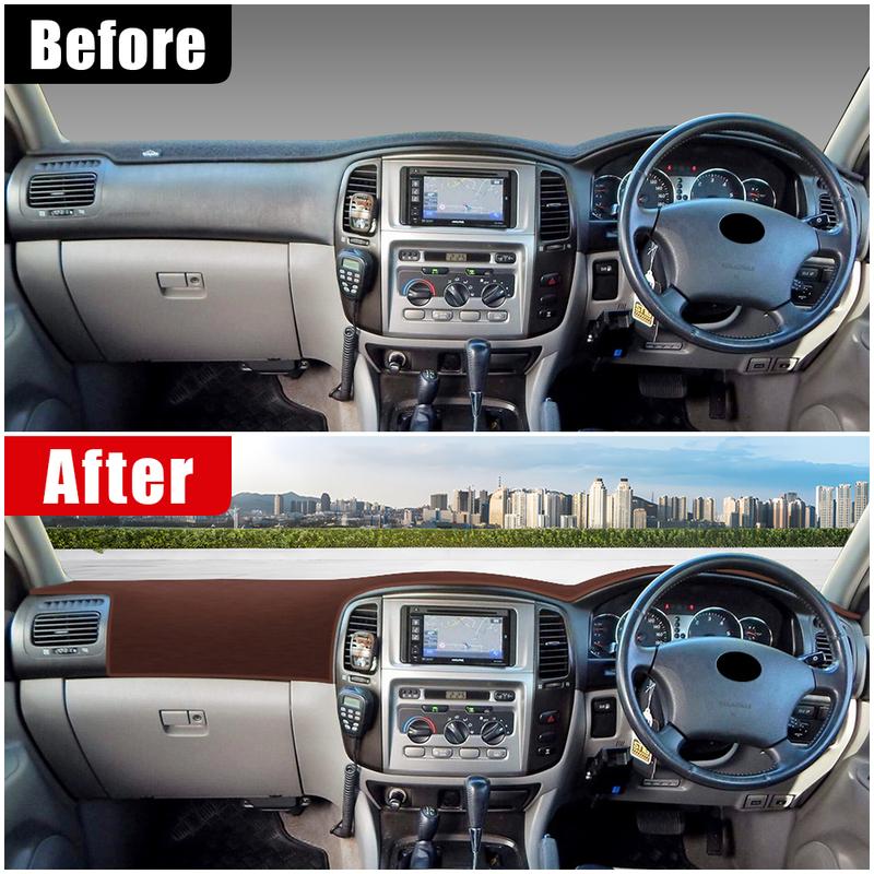 For Toyota Land Cruiser 100 LC100 1998-2003 2004 2005 2006 2007 Car Dashboard Cover Avoid Light Pad Anti-UV Carpet Non-Slip Mats