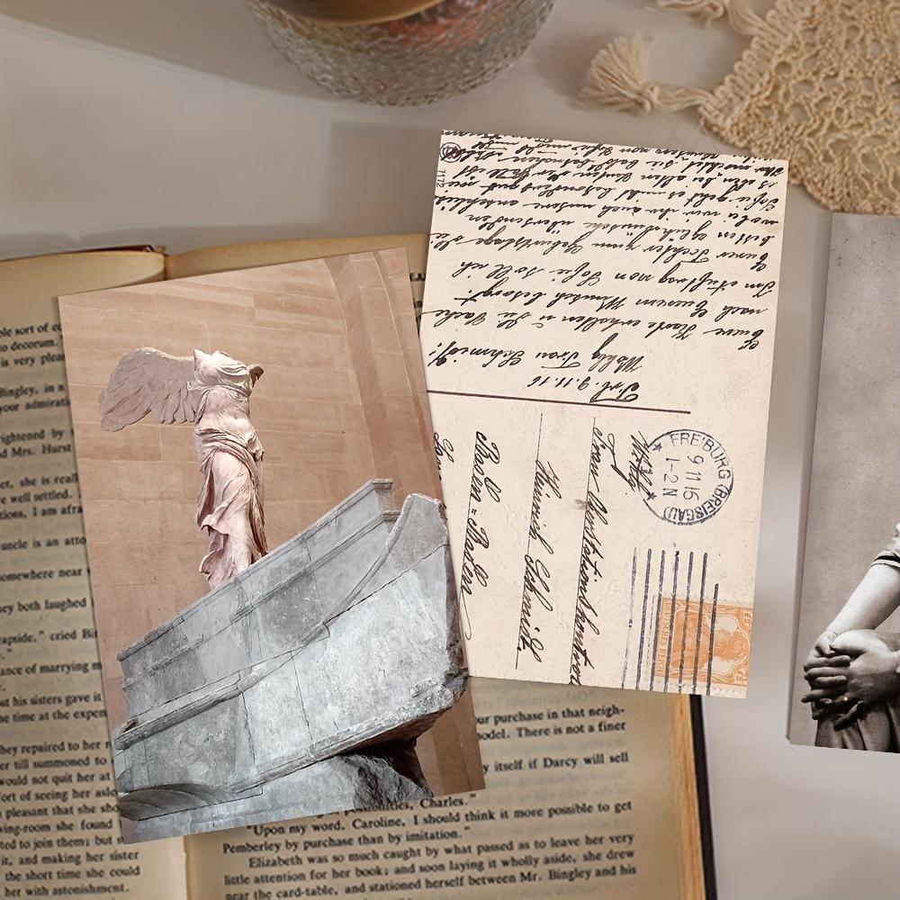 30pcs Vintage Statue Poster Postcard  DIY Handbook Wall Decoration Bedroom Wall Decoration Wall Stickers  Birthday Postcard Set for Friends and Family