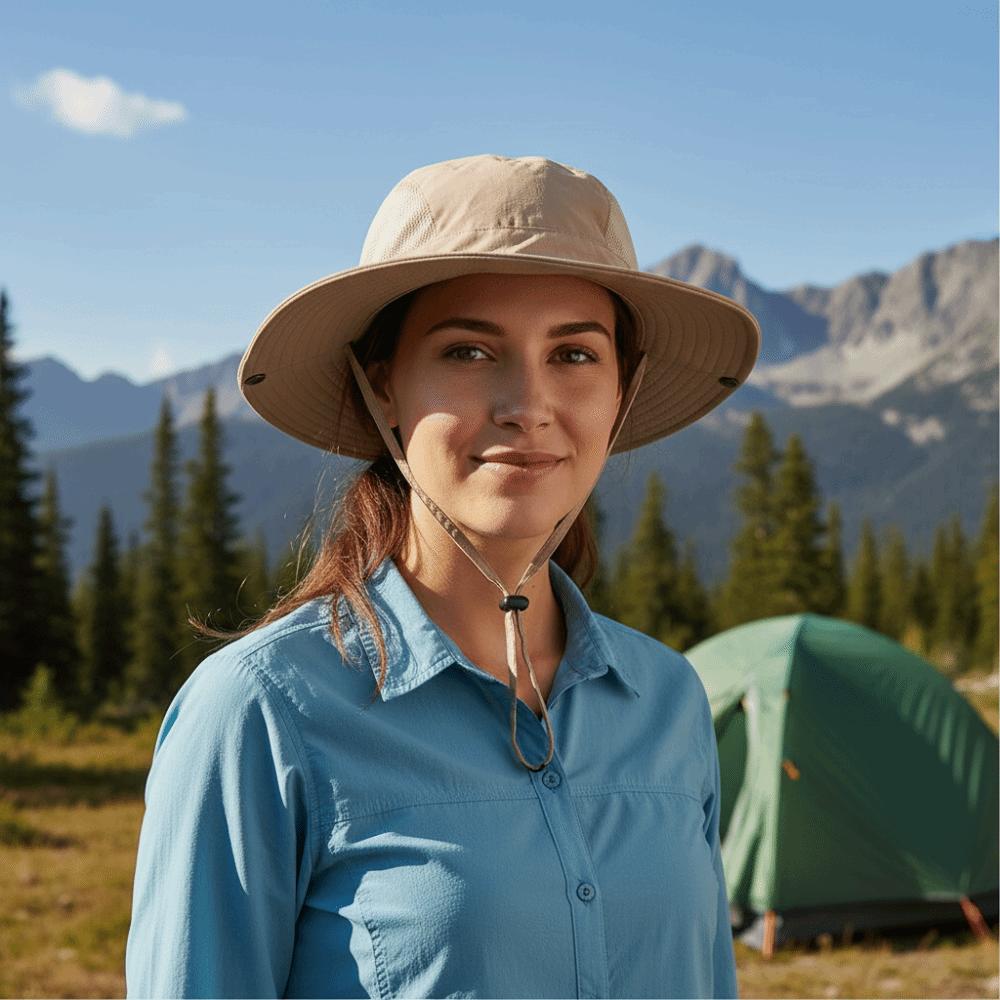 Fashion Wide Brim Men's Fisherman Hat Sun Protection Quick-drying Sun Hat Waterproof Breathable Panama Hats Outdoor