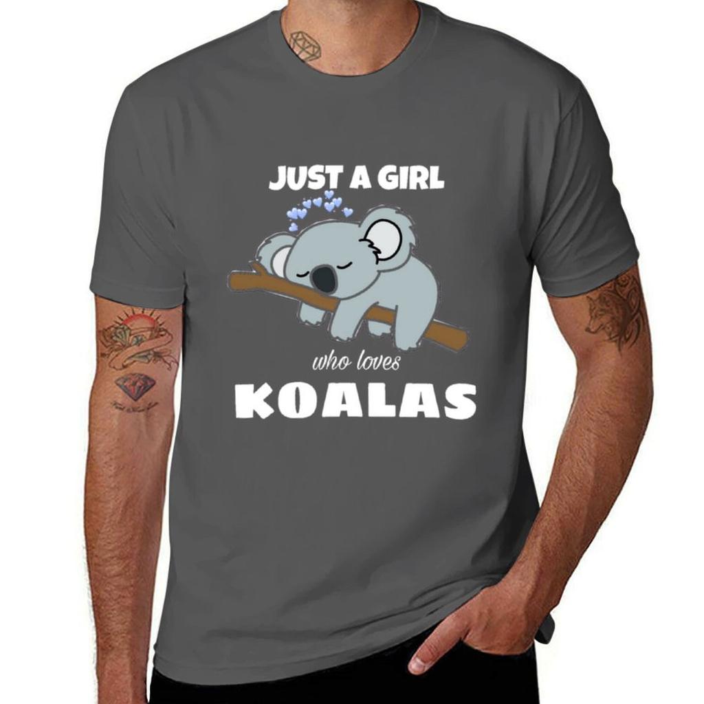 Just A Girl Who Loves Koalaskoala Shirts Just A Girl Who Loves Koalas Koala Gif Tshirt Comfortable Work Wear Tee