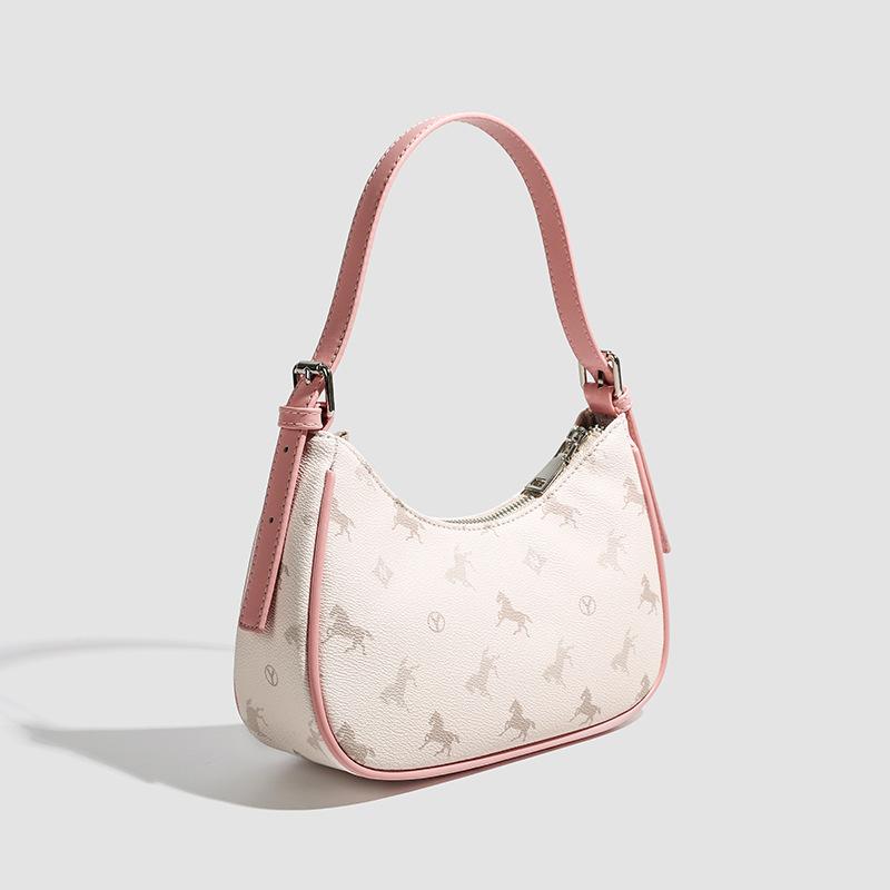 Simple summer new printed butterfly texture chain single shoulder crossbody hand carry armpit small square bag tide