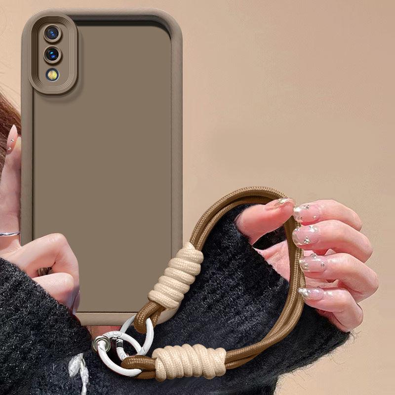 Für Samsung Galaxy A10 Hülle Galaxy M10 Handyhülle SM-M105F SM-A105F Webband-Lanyard Hülle Hautgefühl Schutz Stoßfeste Hülle