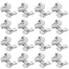 16Pcs Gate Latches Stainless Steel Door Buckle Anti-Theft Door Bolt Safety Door Lock for Barn Door Window Cabinet