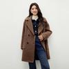 Autumn Lady Wool Alpaca Blend Lapel Coat