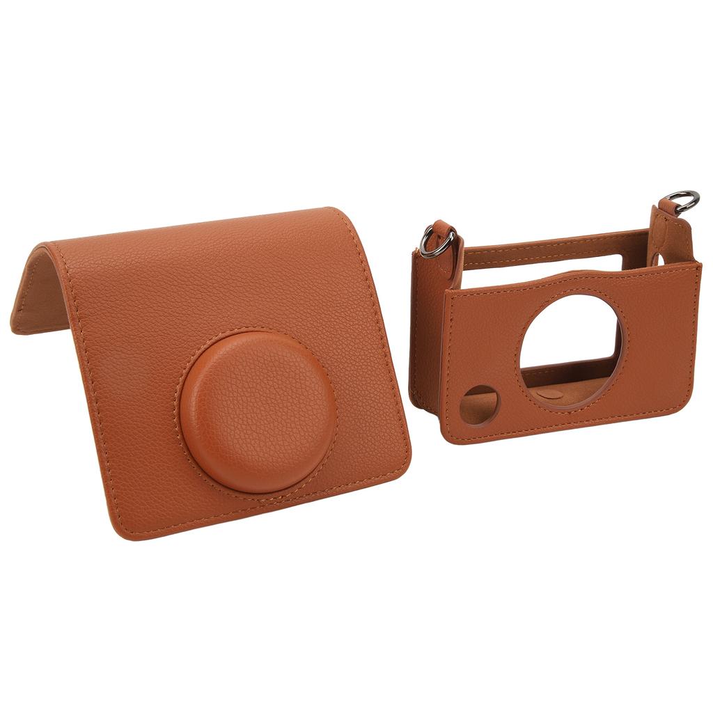 Instant Camera Bag Light Luxury Texture PU Compatible Camera Leather Case for Fujifilm Mini EVO