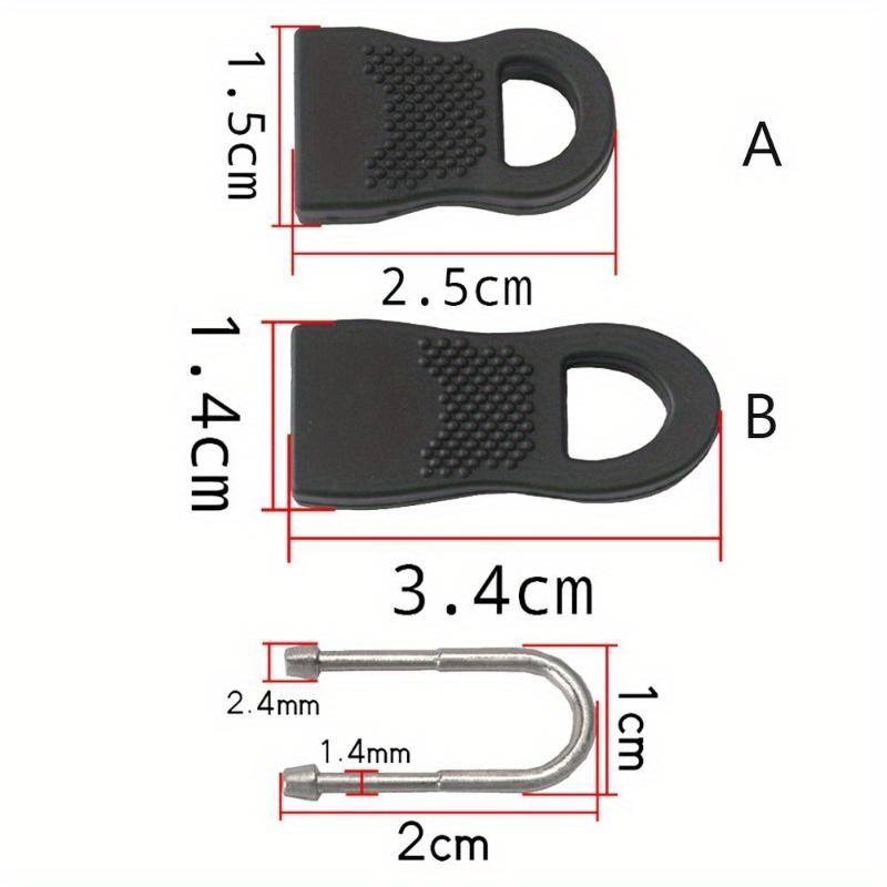 10Pcs Replacement Zipper Puller for Clothing Zip Fixer for Travel Bag Suitcase Backpack Zipper Pull Fixer for Tent