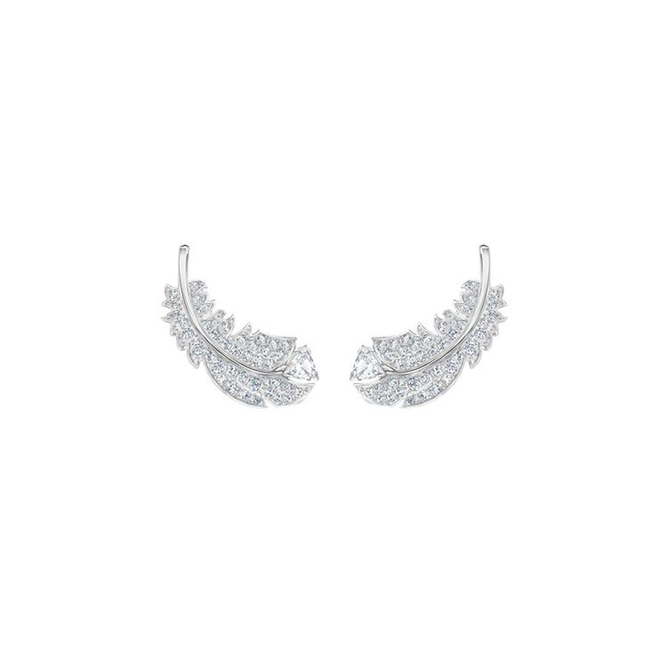 Swarovski Nice Idyllia Rhodium Plated Earrings Women earrings 5482912 Box+Shopping Bag