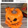NEW Halloween Creativity Fun Pumpkin Head Ornament Home Resin Craft Decoration Multi-functional Storage Ornament Model