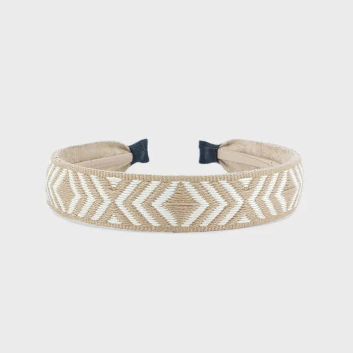 LALA Ethnic Hairband M-D Beige