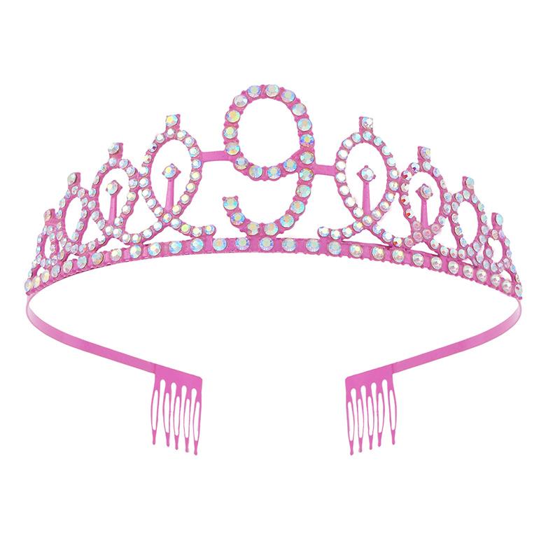 Girls Birthday Party Princesses Crowns Alloys Adjustable  Headbands For Birthday Celebrations