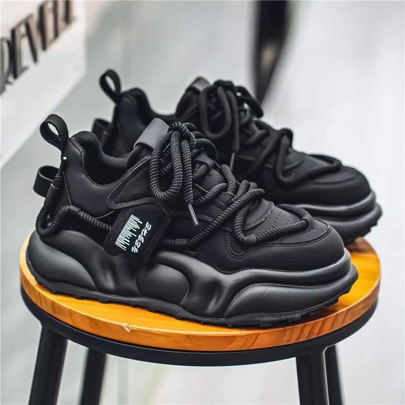 Дизайнерские мужские туфли нового стиля с цветными блоками — фото 9