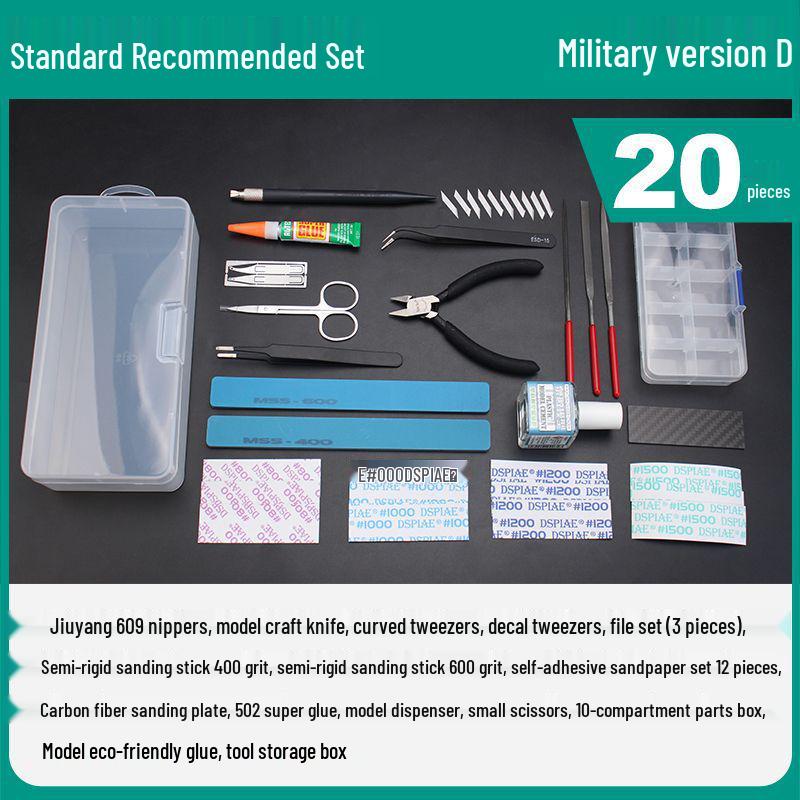 Gundam Model Beginner Kit: Sharp Nippers & Polishing Tools