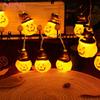 Halloween Decoration Pumpkin String Lights Portable LED Light String Holiday Decoration Lights Outdoor Indoor Home Party Decor