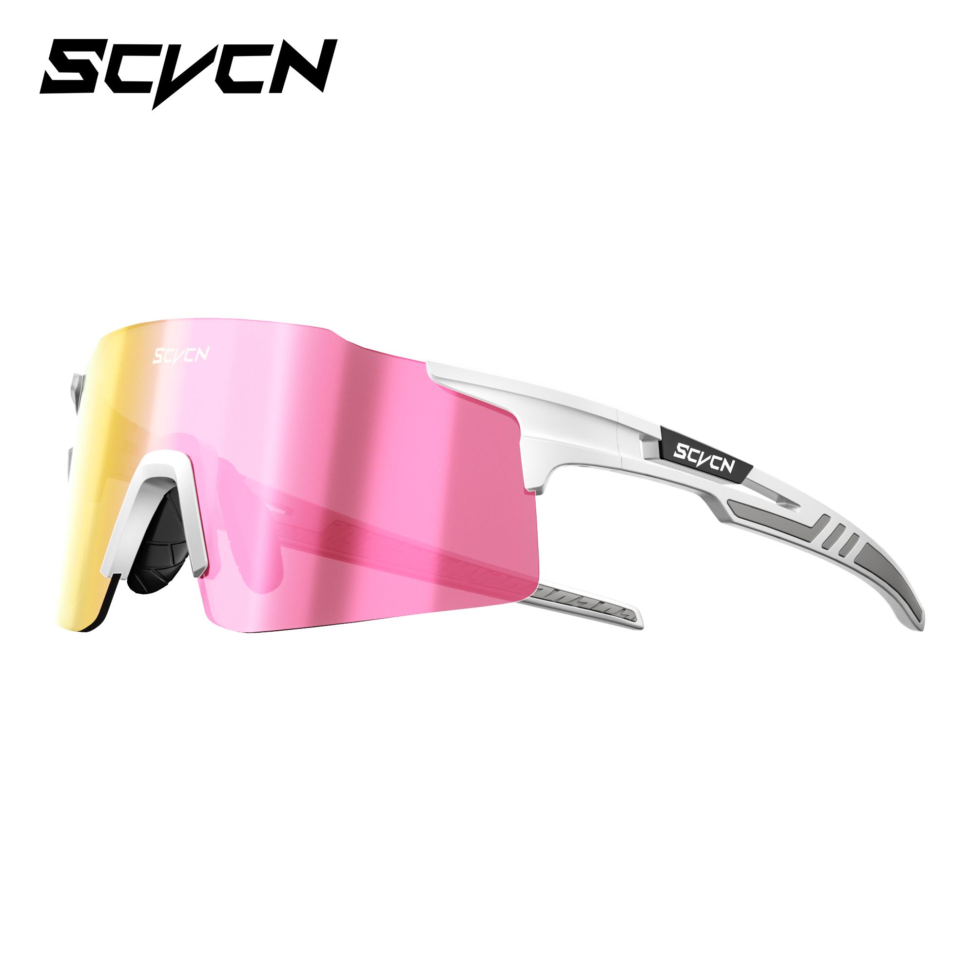 

SCVCN Photochromic Sunglasses Cycling Glasses Outdoor Cycling Road Mountain Bike Glasses Men and Women Casual Hiking Windproof