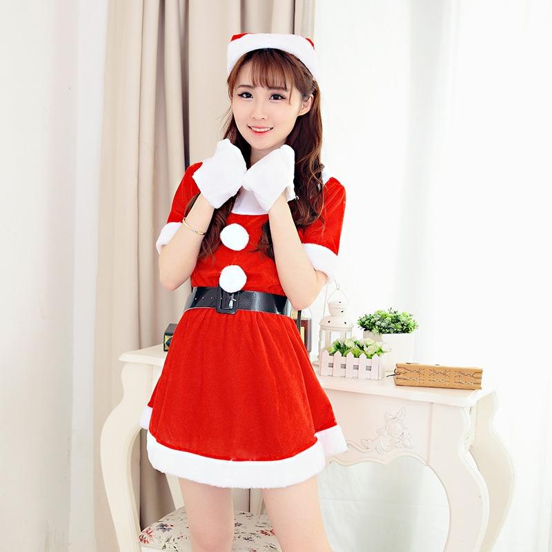 New Christmas Costume Cosplay Costume Sexy Santa Claus Costume Female $x