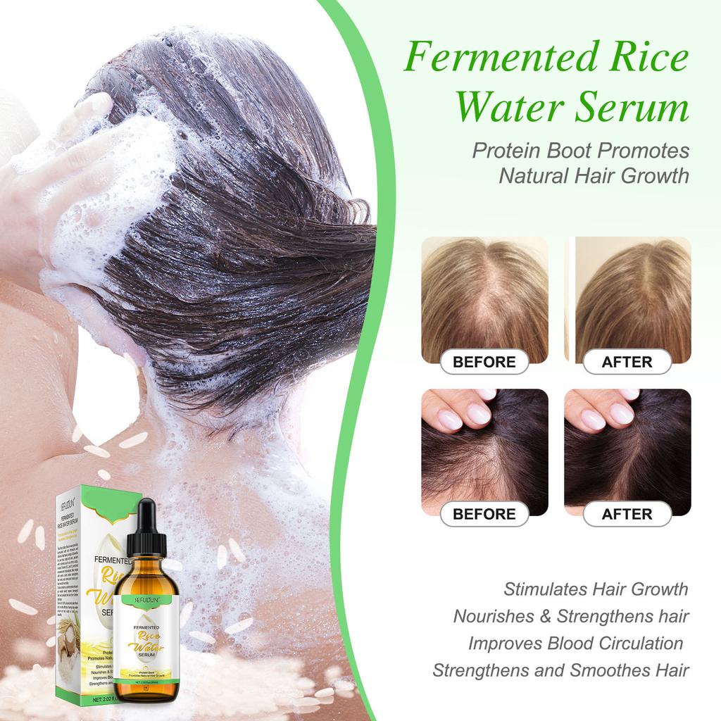 Rice Hair Care Oil 60ml Nourishes Hair Root, Improves Dryness And Split Ends, And Smoothes Hair
