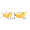 Portable Pet Sleeping Basket Durable Cozy Cat Mat Soft Banana Shape Cat Bed  For Kitten Puppy