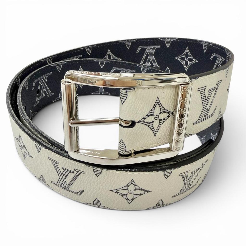 Excellent LOUIS VUITTON belt Saint Tulle Riverso Chapman Brothers Used