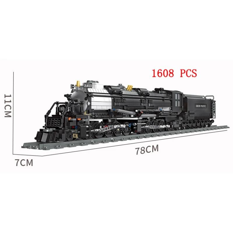 Set Treno Città Treno a Vapore Proiettile Veicolo Merci Stazione Ferroviaria Modello Blocchi da Costruzione Mattoni Binari Rotaia Senza Motore Kit Carrozza Giocattolo per Bambini
