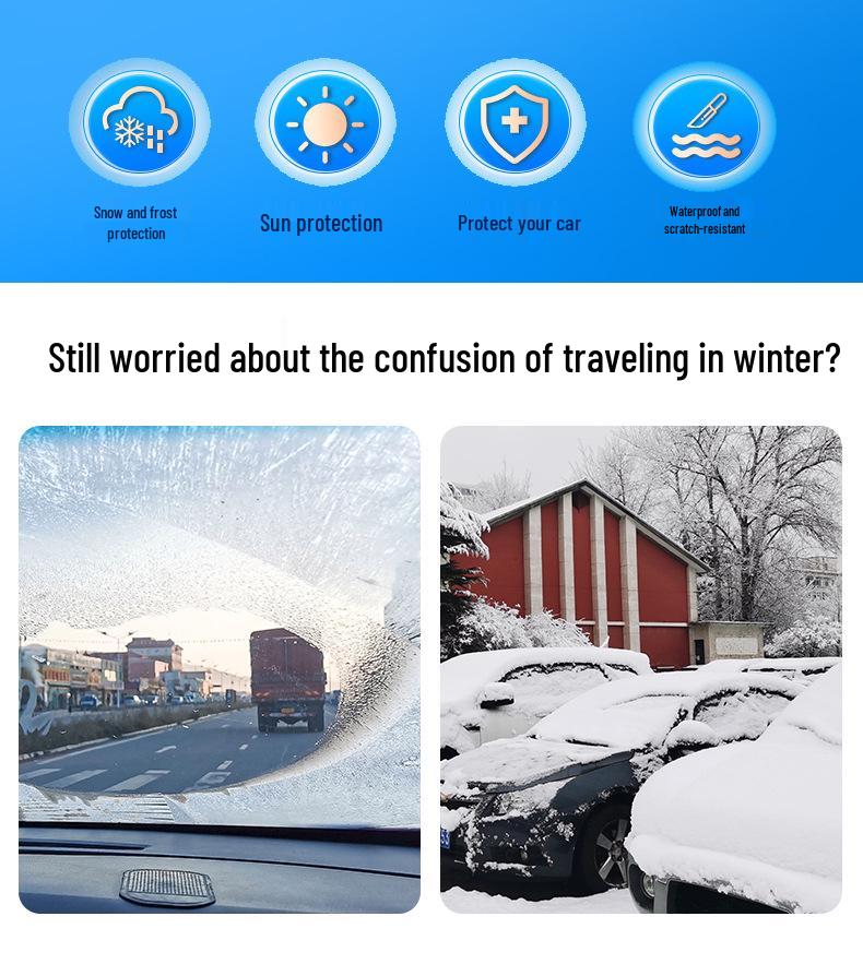 Universal Four Seasons Car Windshield Sunshade & Snow Cover