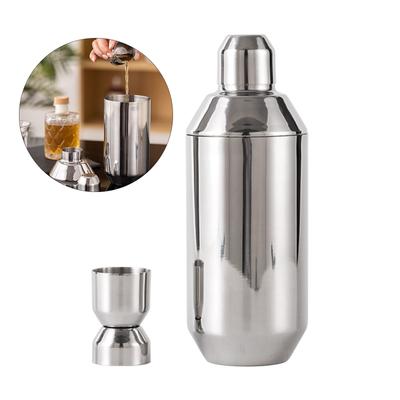 Essential Bar Beverages Tool Stylish Entertaining Steel Drink Mixer Set Cocktail Mug Shaker with Measure Cup
