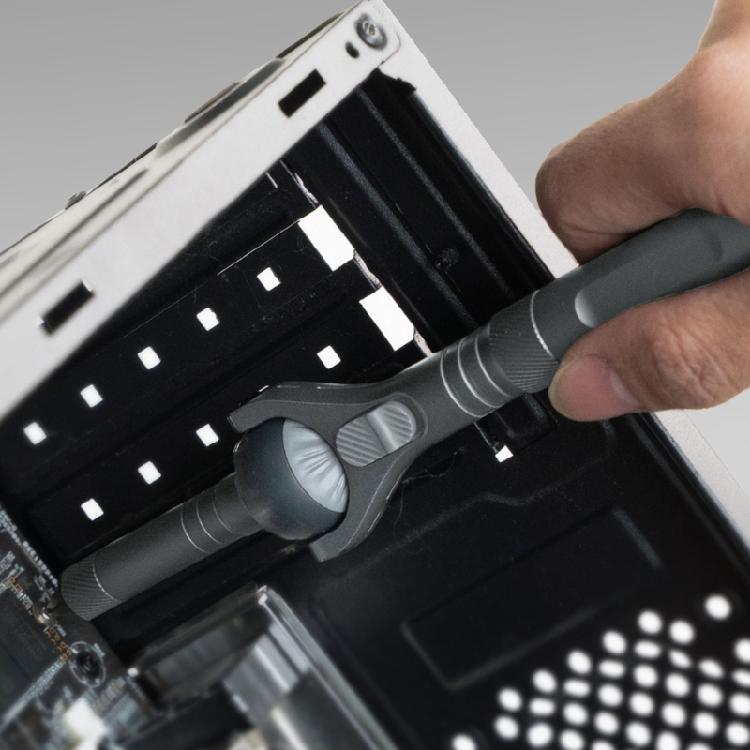 Ergonomic Compact Ratcheting Screwdriver Kit 40 in 1 Bit 180 Rotating Head Ergonomic Grip for Mechanics Vehicle Repair