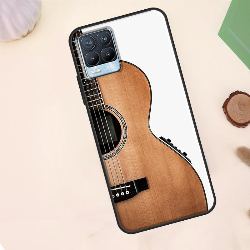 

Music Guitar Case For Realme C63 C61 C65 C67 C75 C55 C51 C53 C35 C71 11 12 13 14 15 Pro Plus GT6 GT7 Pro Realme 10 Pro Plus