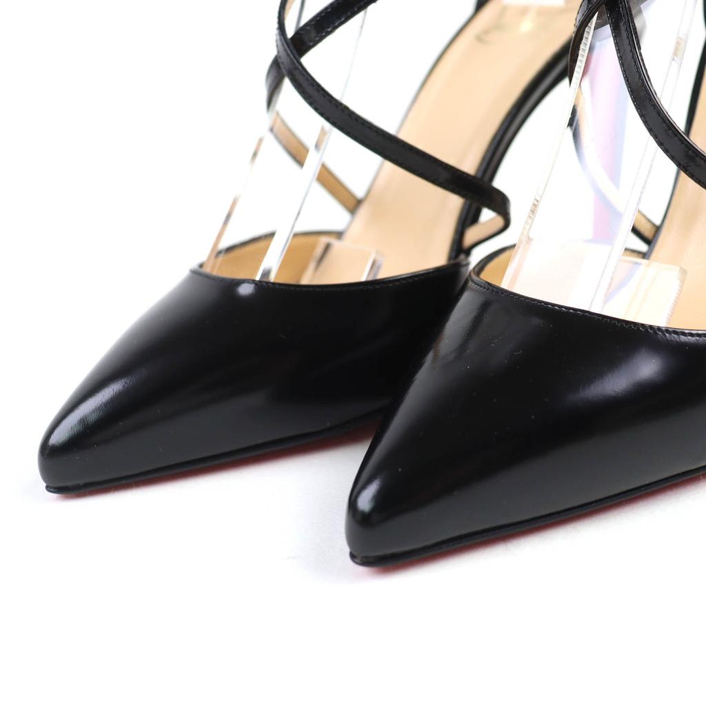 Makellose Christian Louboutin Pumps CROSSPIGA 100 JAZZ Spitzschuh schwarz 35 Gebraucht