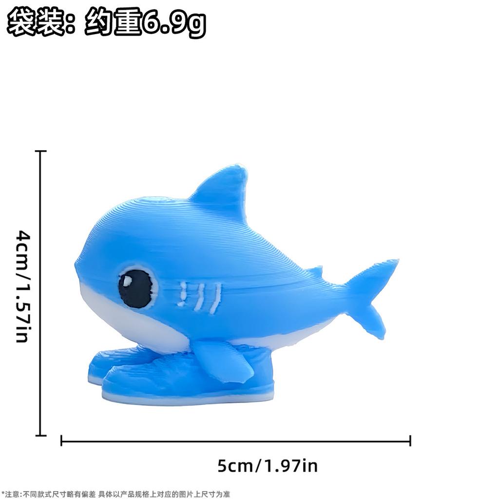 TungTungTungSahur Shark Figurine Figure Brainrot Figure Desktop Decoration Tralalero Tralala Figure Ornament Funny Doll 3D Print