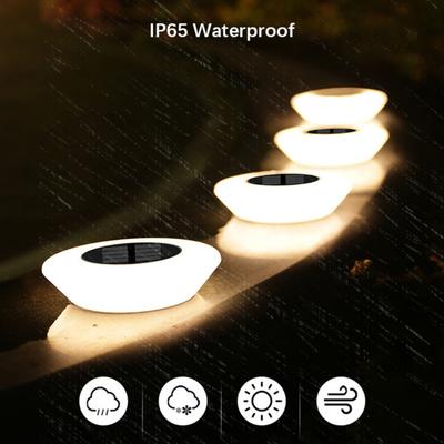 4 ks Solární zemní světla Vodotěsná Venkovní krajinná světla LED trávníková lampa s kolíkem pro cestu Zahradu Dvůr Dekor paluby