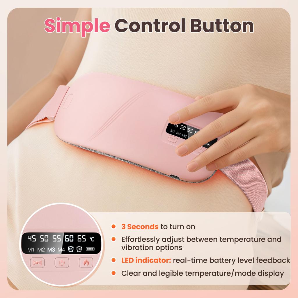 Electric Heating Pad Waist Massage Belt Menstrual Uterus Warm Belt Abdominal Massager Belly Warming Palace Belt For Period Cramp