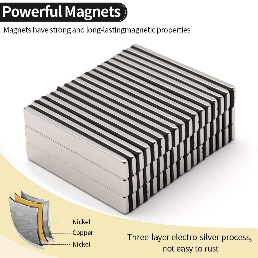 60x10x3mm Super Strong Neodymium Magnet N35 NdfeB Permanent Magnetic imanes Block Powerful Magnets Refrigerator