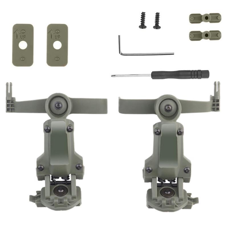 M-LOK Tactical Headset Straight Arm Bracket for Helmet Rail