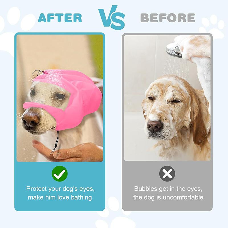 Pet Bath Caps Adjustable Dog Ear Protection Shower Hat Swimming Headgear Pet Supplies Pet Shower Caps Dog Bath Hat Waterproof
